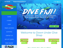 Tablet Screenshot of downunderdiveshop.com